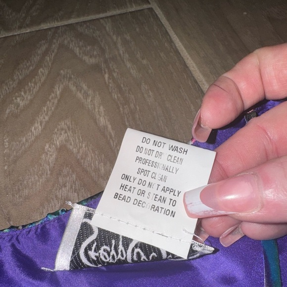 Steppin out Vintage high low party dress size7/8 Multi color - Picture 4 of 13